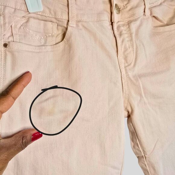 Zara Trafaluc Jeans Women's Size 4 Dusty Rose Slim Fit Cropped Y2K Core Denim - Picture 7 of 16